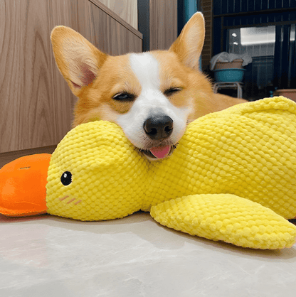 PatiMood Sarı Ördek Köpek Oyuncağı – Yumuşak Peluş & Sakinleştirici.